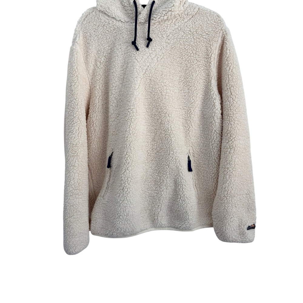chubbies Sherpa Crewneck Hoodie Cream Size Large Neutral Cozy Unisex